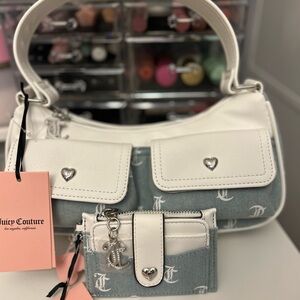 Juicy Couture White and Blue Women's Bag Set
